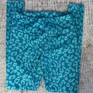 Women’s Teal Leopard Print Leggings